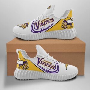 Minnesota Vikings Unisex Sneakers New Sneakers Football Custom Shoes Minnesota Vikings Yeezy Boost