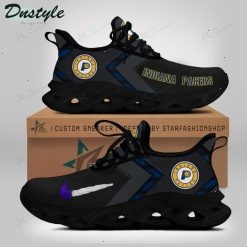 NBA Indiana Pacers Black Blue Max Soul Shoes