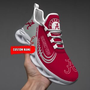 NCAA Alabama Crimson Tide Max Soul Sneaker Custom Name 05 M12