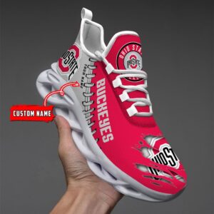 NCAA Custom name 04 Ohio State Buckeyes Personalized Max Soul Shoe