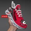 NCAA Custom name 08 Georgia Bulldogs Personalized Max Soul Shoes