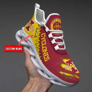 NCAA Custom name 11 Iowa State Cyclones Personalized Max Soul Shoes