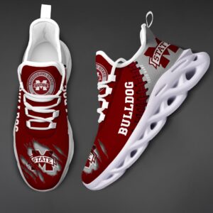 NCAA Custom name 16 Mississippi State Bulldogs Personalized Max Soul Shoes