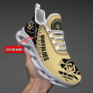 NCAA Custom name 47 Colorado Buffaloes Personalized Max Soul Shoes