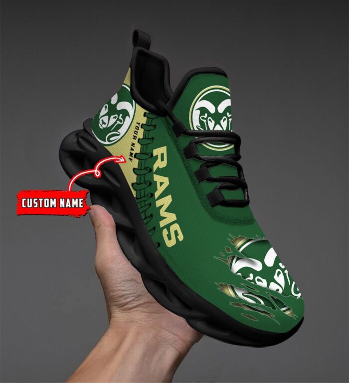 NCAA Custom name 48 Colorado State Rams Personalized Max Soul Shoes