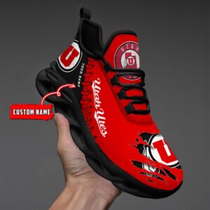 NCAA Custom name 73 Utah Utes Personalized Max Soul Shoes