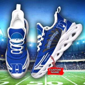 NCAA Duke Blue Devils Max Soul Sneaker Custom Name 62HTN1946