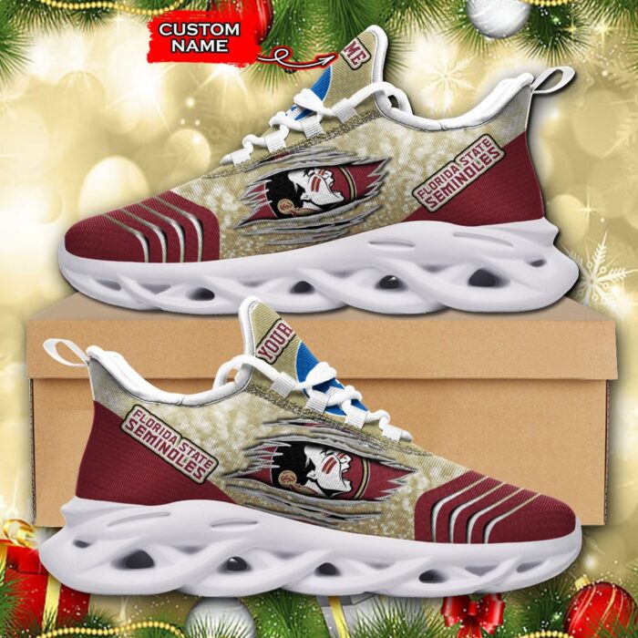 NCAA Florida State Seminoles Max Soul Sneaker Custom Name 66RTT1567