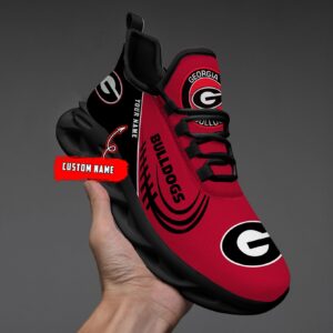 NCAA Georgia Bulldogs Max Soul Sneaker Custom Name 05 M12