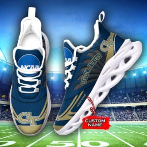 NCAA Georgia Tech Yellow Jackets Max Soul Sneaker Custom Name 62RTT1626