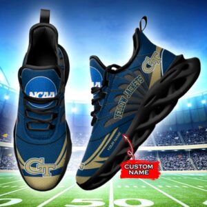 NCAA Georgia Tech Yellow Jackets Max Soul Sneaker Custom Name 62RTT1626