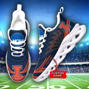 NCAA Illinois Fighting Illini Max Soul Sneaker Custom Name 62RTT1628