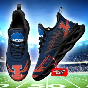 NCAA Illinois Fighting Illini Max Soul Sneaker Custom Name 62RTT1628