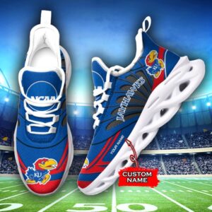 NCAA Kansas Jayhawks Max Soul Sneaker Custom Name 62HTN1951