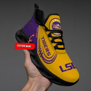 NCAA LSU Tigers Max Soul Sneaker Custom Name 05 M12