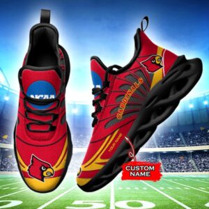 NCAA Louisville Cardinals Max Soul Sneaker Custom Name 62HTN1954
