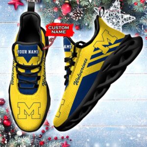 NCAA Michigan Wolverines Max Soul Sneaker Custom Name 67HTN2161