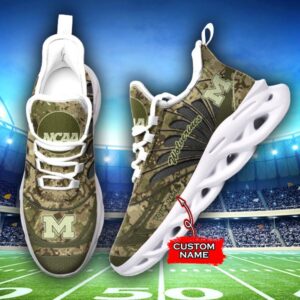 NCAA Michigan Wolverines Max Soul Sneaker Custom Name A79