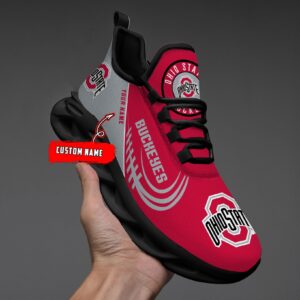 NCAA Ohio State Buckeyes Max Soul Sneaker Custom Name 05 M12