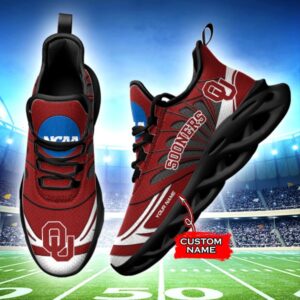 NCAA Oklahoma Sooners Max Soul Sneaker Custom Name 62HTN1961