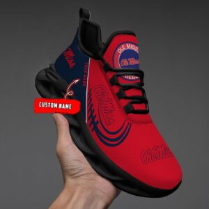 NCAA Ole Miss Rebels Max Soul Sneaker Custom Name 05 M12