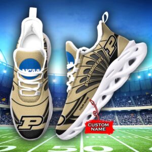 NCAA Purdue Boilermakers Max Soul Sneaker Custom Name 62HTN1964