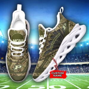 NCAA Purdue Boilermakers Max Soul Sneaker Custom Name A86