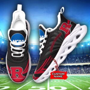 NCAA Rutgers Scarlet Knights Max Soul Sneaker Custom Name 62RTT1632