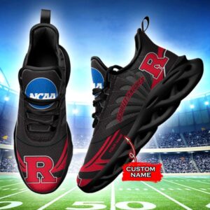 NCAA Rutgers Scarlet Knights Max Soul Sneaker Custom Name 62RTT1632