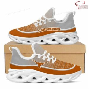 NCAA Texas Longhorns Orange Grey Max Soul Sneakers Sport Shoes