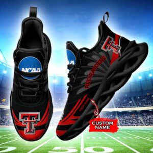 NCAA Texas Tech Red Raiders Max Soul Sneaker Custom Name 62RTT1634
