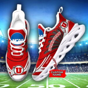 NCAA Utah Utes Max Soul Sneaker Custom Name 62RTT1614