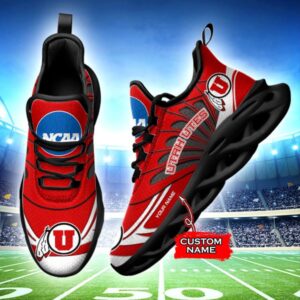 NCAA Utah Utes Max Soul Sneaker Custom Name 62RTT1614
