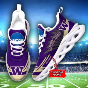 NCAA Washington Huskies Max Soul Sneaker Custom Name 62RTT1616