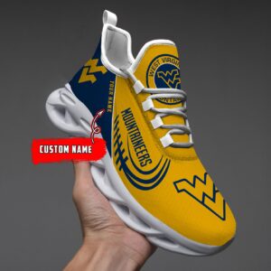 NCAA West Virginia Mountaineers Max Soul Sneaker Custom Name 05 M12