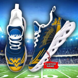 NCAA West Virginia Mountaineers Max Soul Sneaker Custom Name 62RTT1617