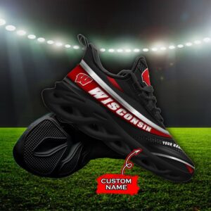 NCAA Wisconsin Badgers Max Soul Sneaker Custom Name 94