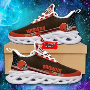 NFL Cleveland Browns Max Soul Sneaker Custom Name Pod 42 M1RTT