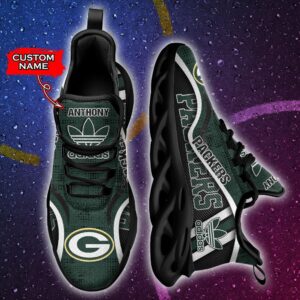 NFL Green Bay Packers Max Soul Sneaker Adidas Custom Name 35M12