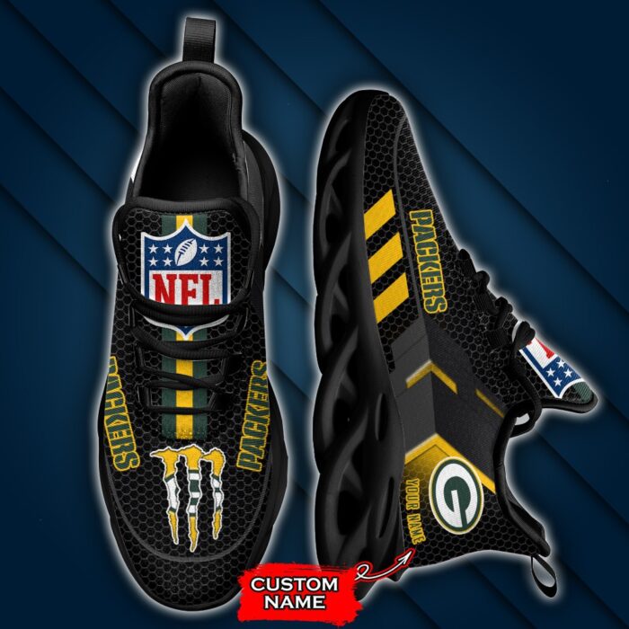 NFL Green Bay Packers Max Soul Sneaker Custom Name 43M1