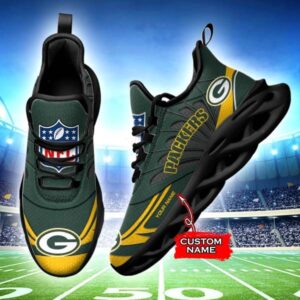 NFL Green Bay Packers Max Soul Sneaker Custom Name 62M12