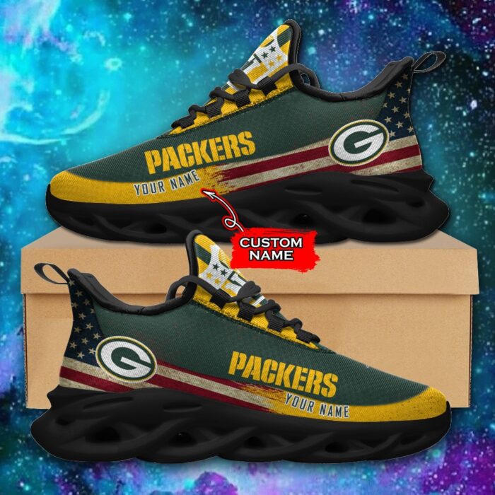 NFL Green Bay Packers Max Soul Sneaker Custom Name Pod 42 M1RTT