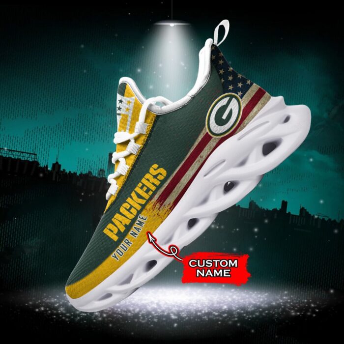 NFL Green Bay Packers Max Soul Sneaker Custom Name Pod 42 M1RTT