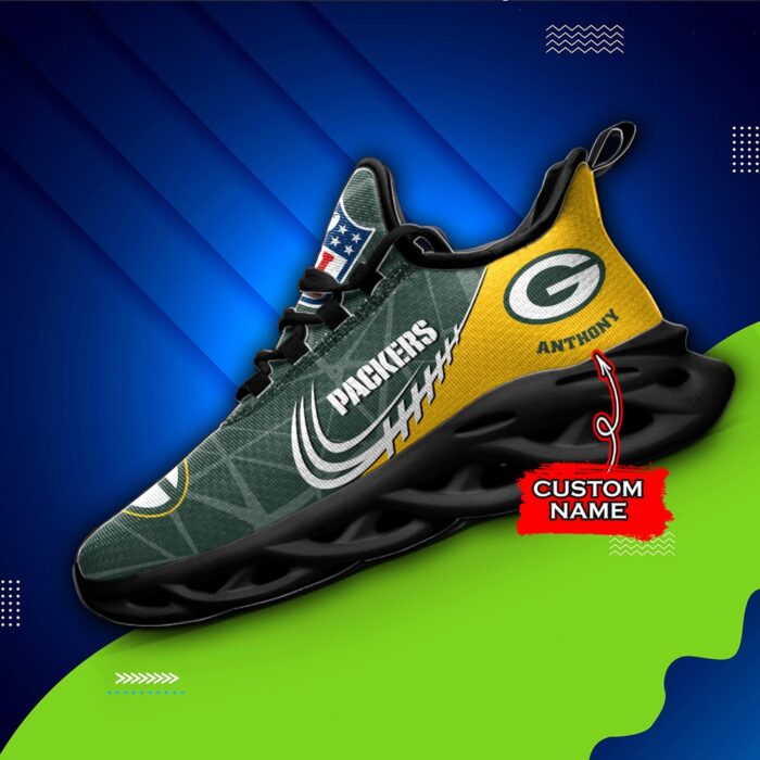 NFL Green Bay Packers Max Soul Sneaker Custom Name Ver 3