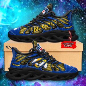 NFL Los Angeles Rams Max Soul Sneaker Custom Name Ver 6