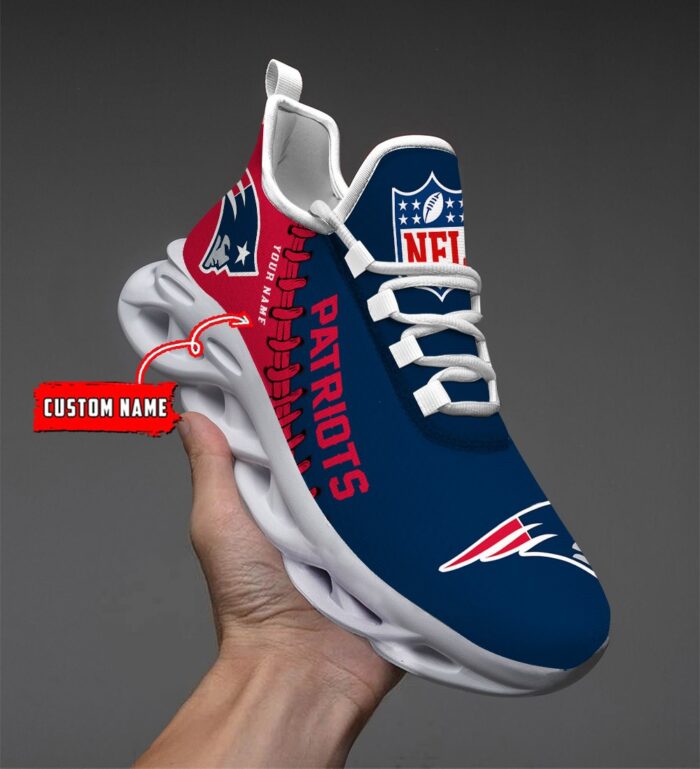NFL New England Patriots Max Soul Sneaker Custom Name Ver 1