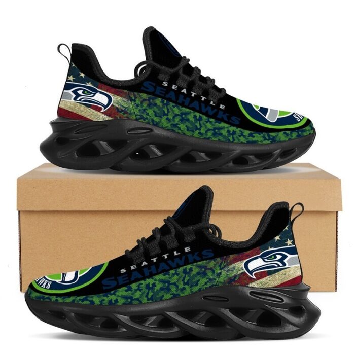 NFL Team Seattle Seahawks Max Soul Shoes Fan Gift