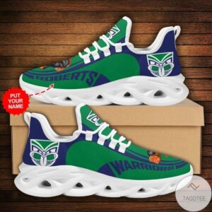 NRL New Zealand Warriors Custom Name Green Max Soul Shoes