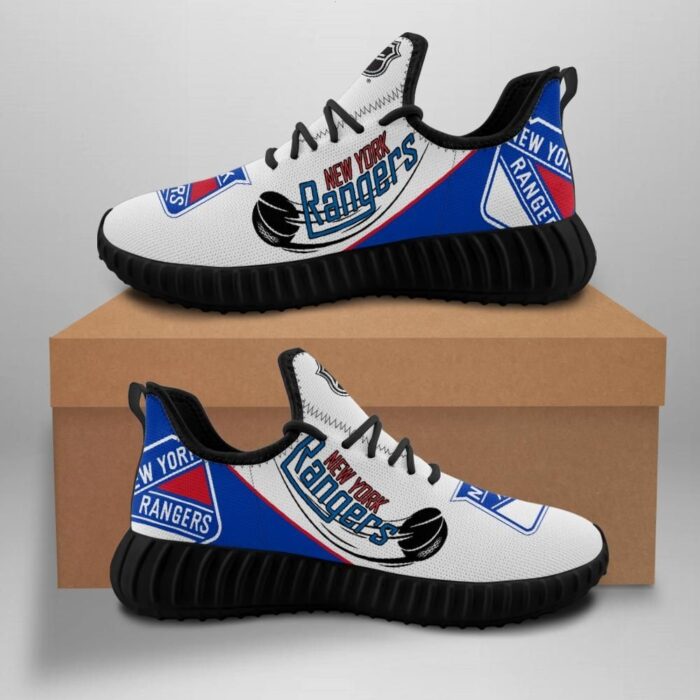 New York Rangers Unisex Sneakers New Sneakers Hockey Custom Shoes New York Rangers Yeezy Boost