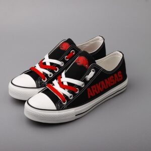 Novelty Design Arkansas Razorbacks Shoes Low Top Canvas Shoes